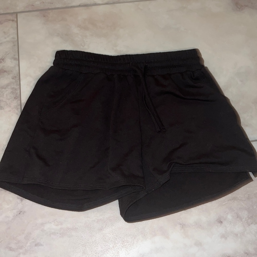 Grace and lace black lounge shorts
